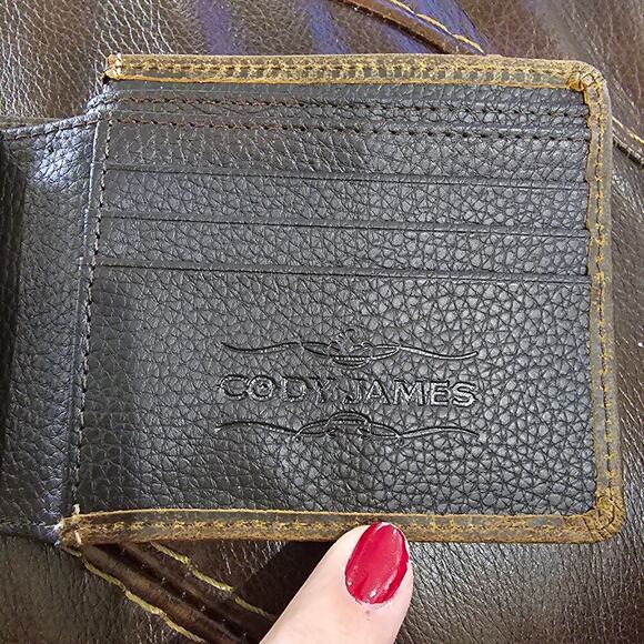 Cody James Leather Billfold Wallet Men's Brown NEW - Picture 5 of 10